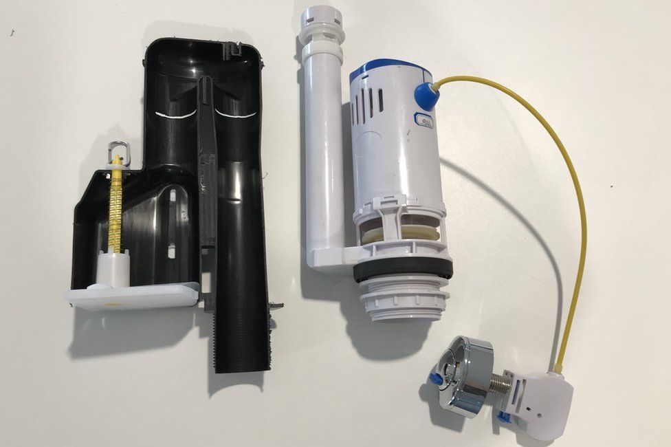 A siphon and a drop valve dual flush