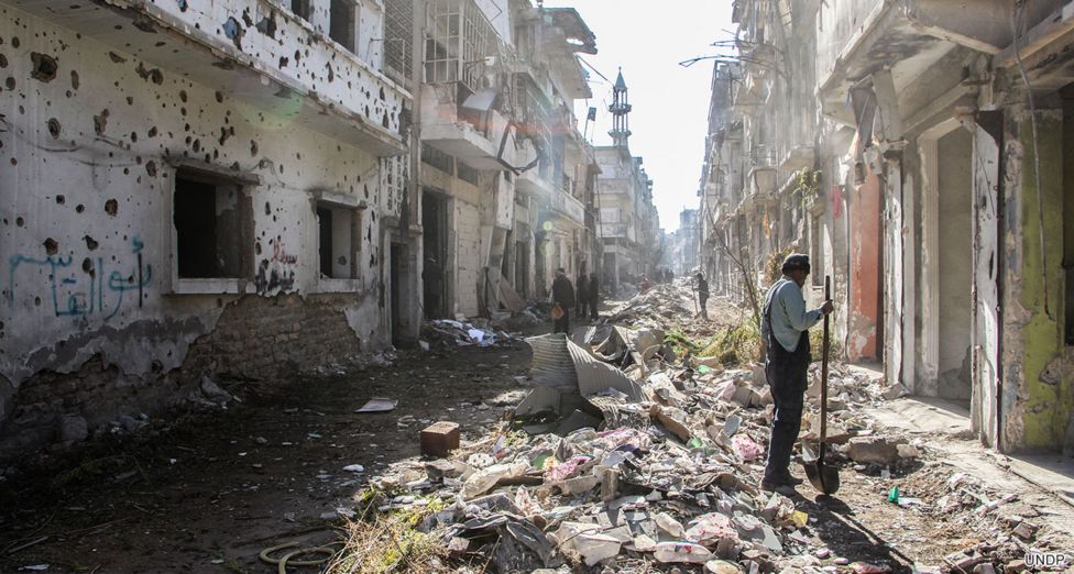 Homs debris