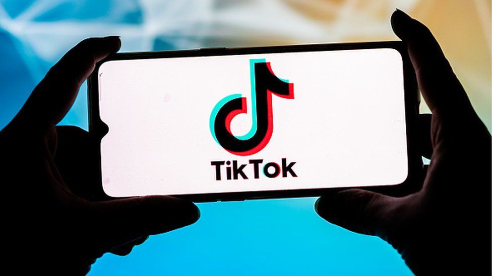 TikTok on a mobile phone