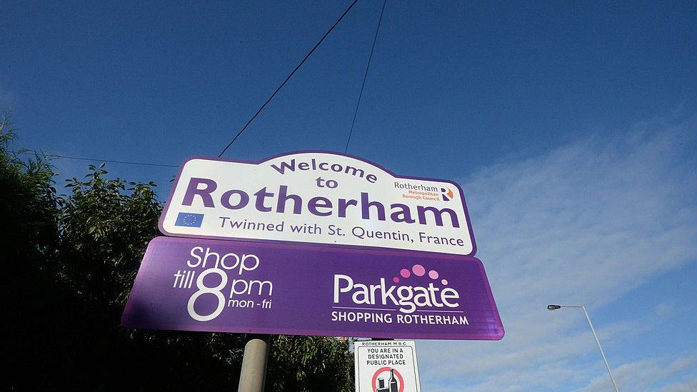 Rotherham town sign