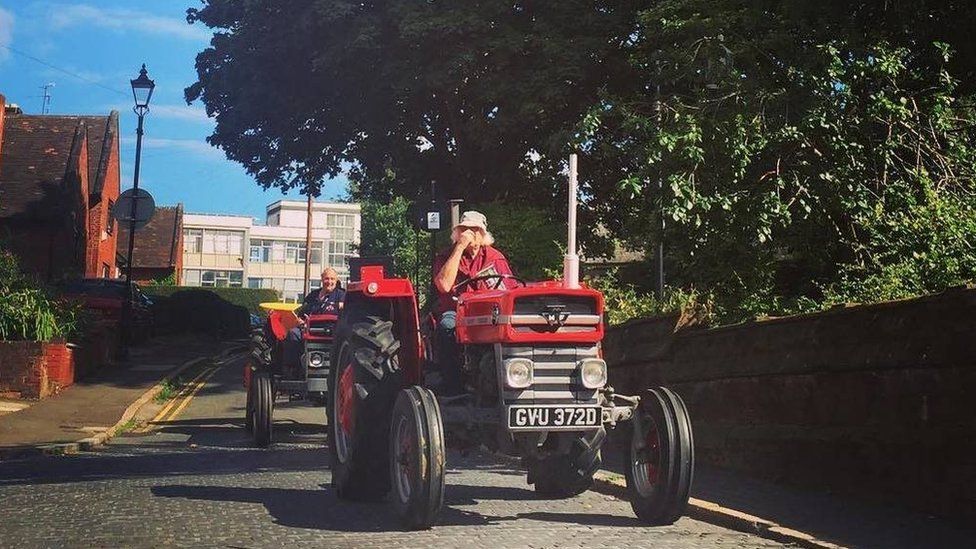Massey Ferguson tractor parade