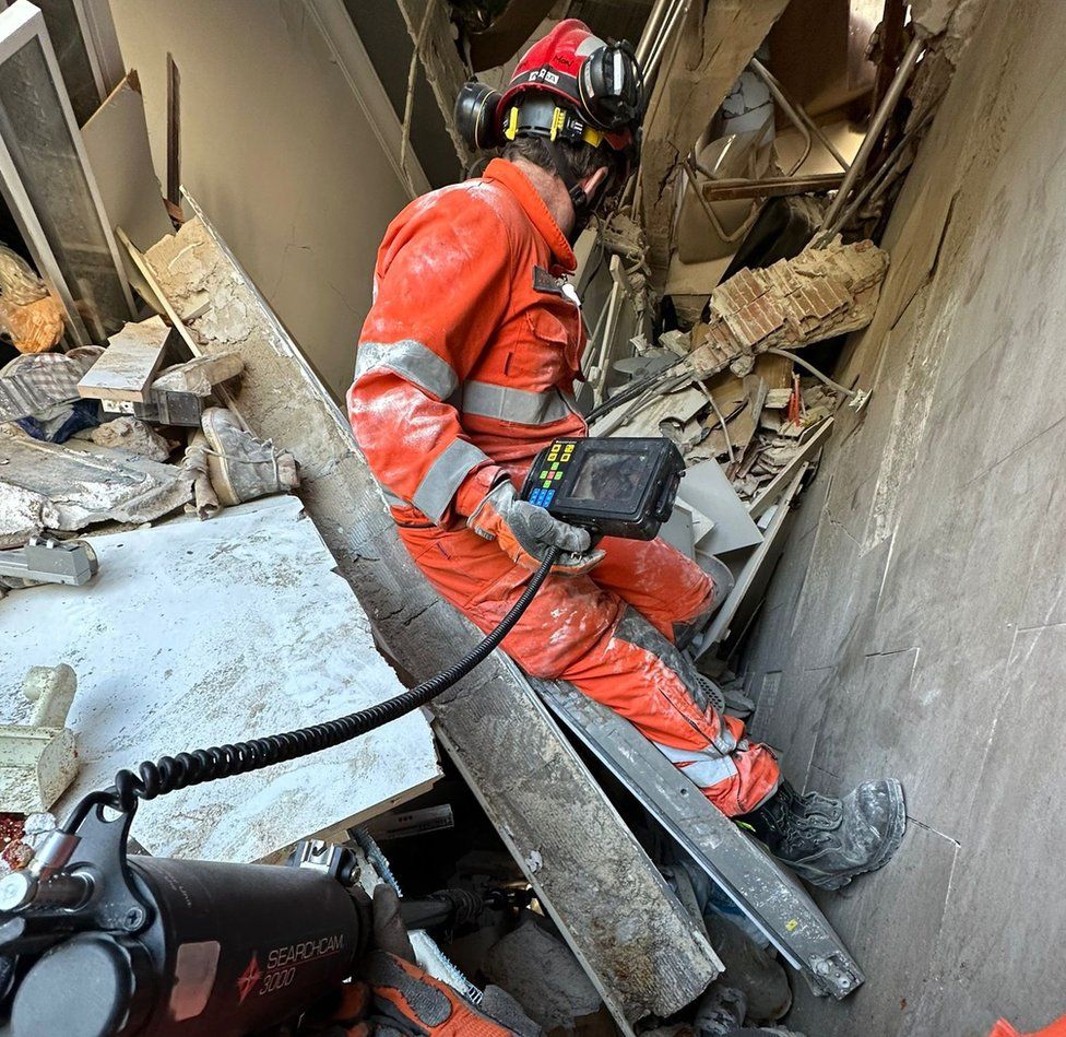 Cheshire Fire and Rescue service crew in Turkey