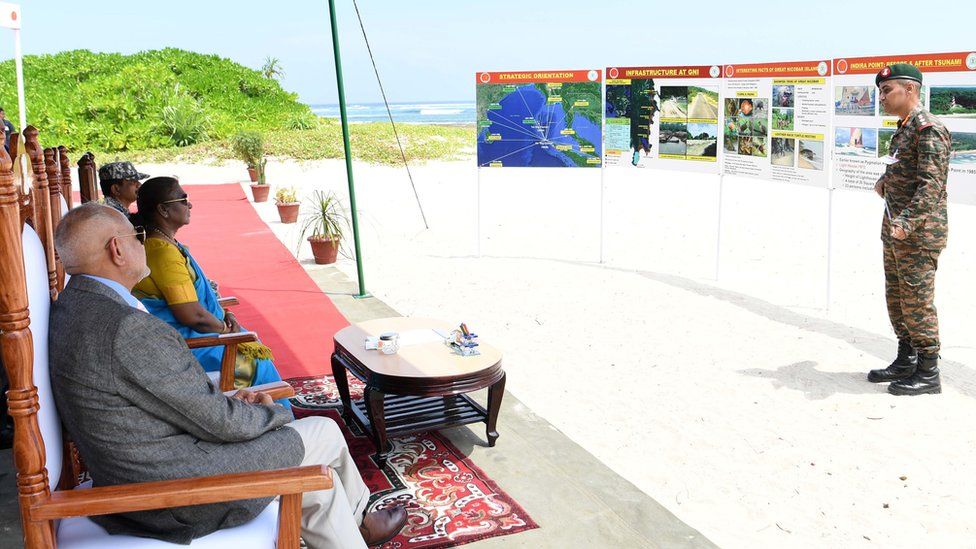 President Droupadi Murmu visited Indira Point, the southernmost tip of the country