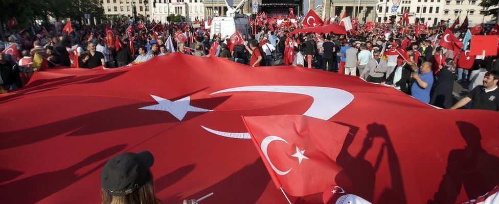 Pro-Turkish protest