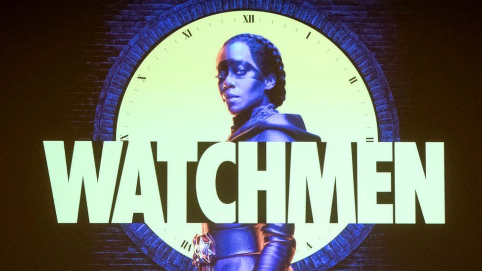 A poster for HBO series Watchmen
