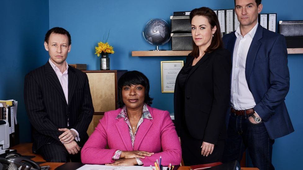 Lorna Laidlaw with other cast members