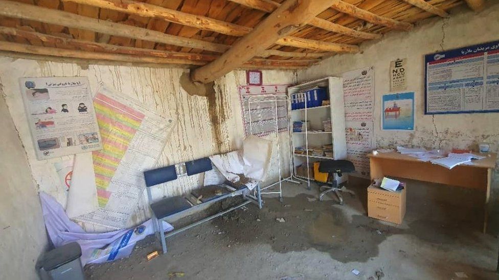 An interior picture showing the basic conditions at Gayan Comprehensive Health Center