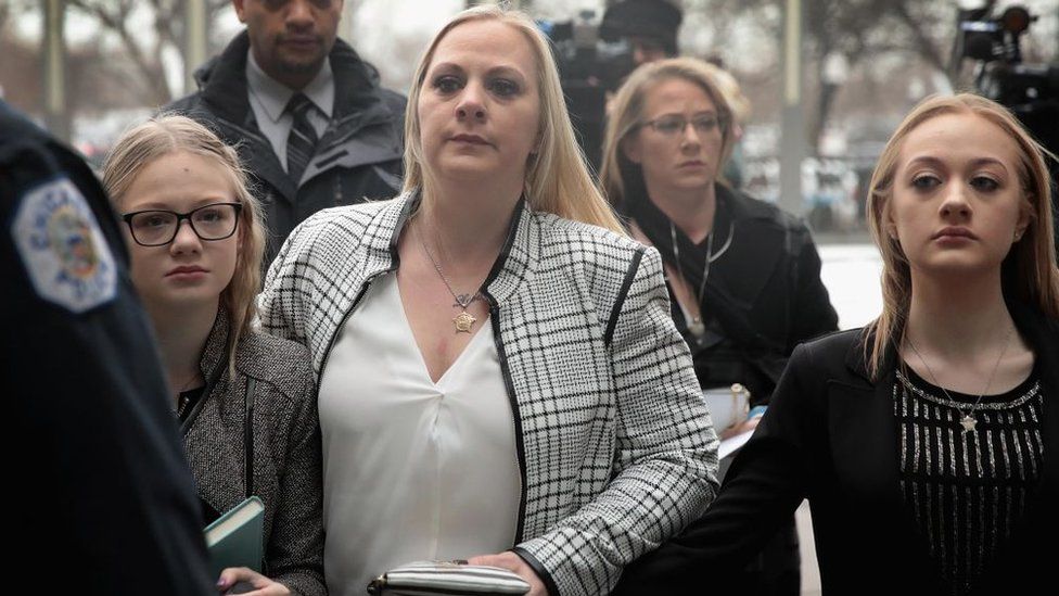 Van Dyke's wife and daughters were in court on Friday