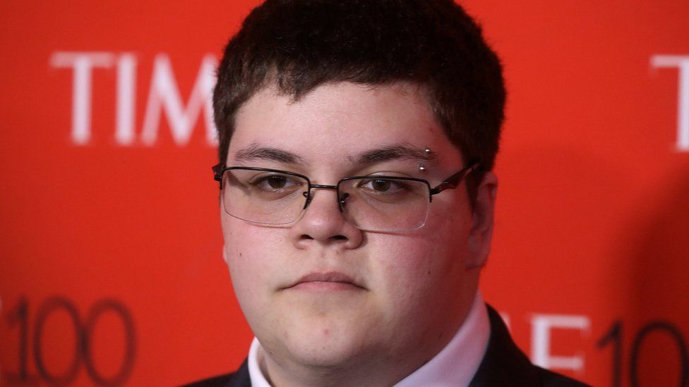Gavin Grimm arriving at the Time 100 Gala in New York in April 2017