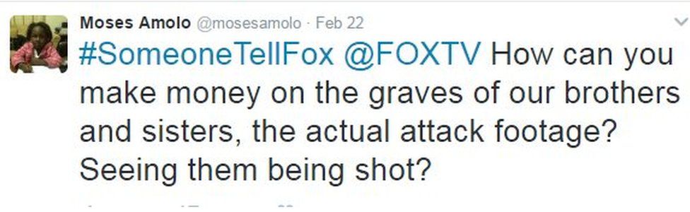 Tweet by Moses Amolo