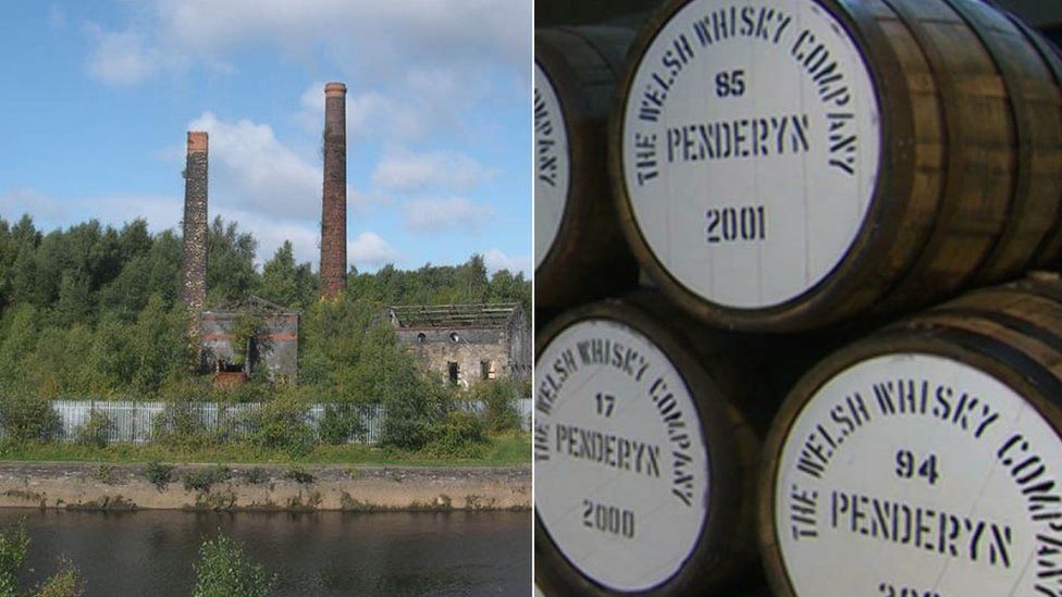 afod Morfa Copperworks and casks of Penderyn whiskey