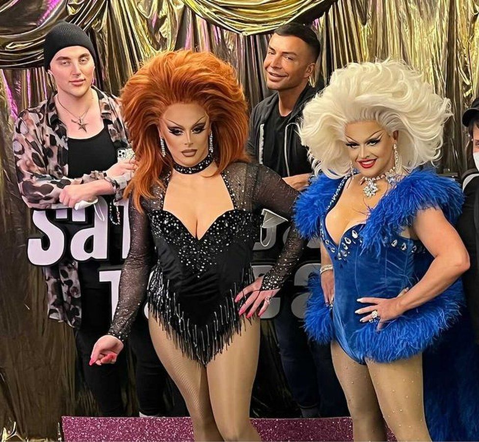 Ellis Atlantis with Raven and Ant and Dec in Drag