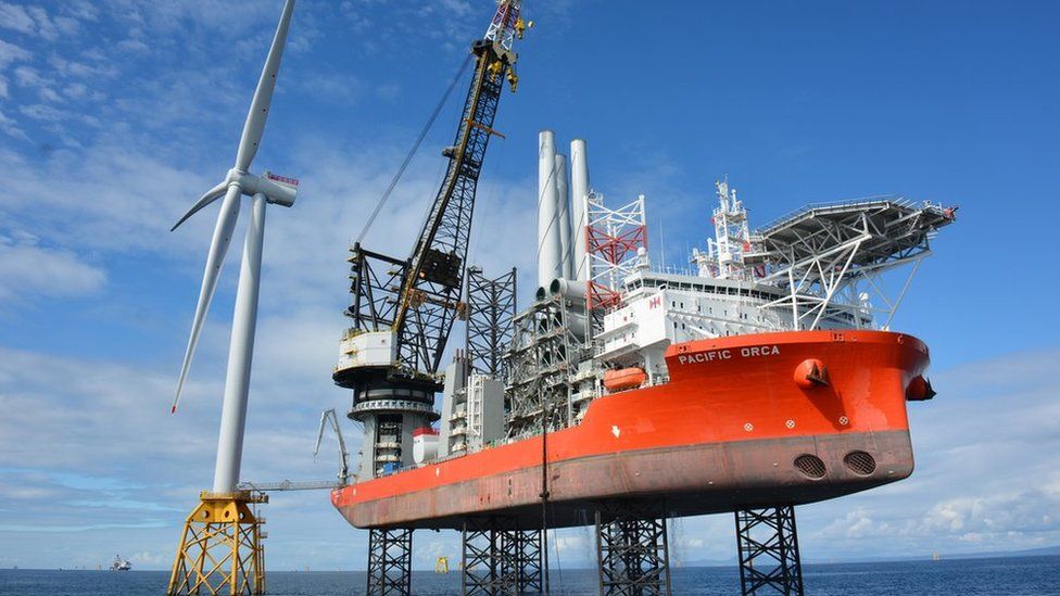 First power exported from Beatrice Offshore Wind Farm BBC News