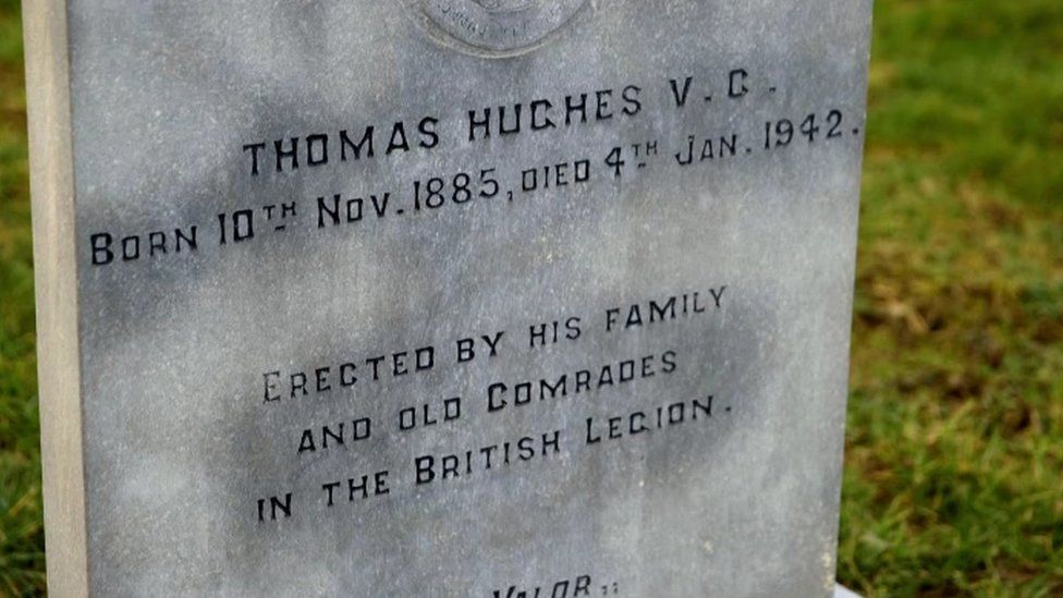 The grave of Thomas Hughes in County Monaghan