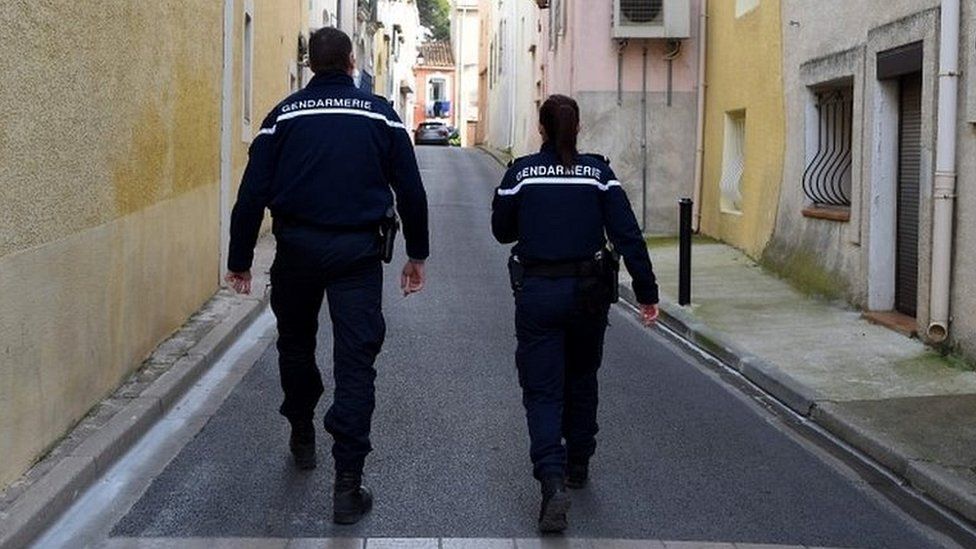 File photo of French police