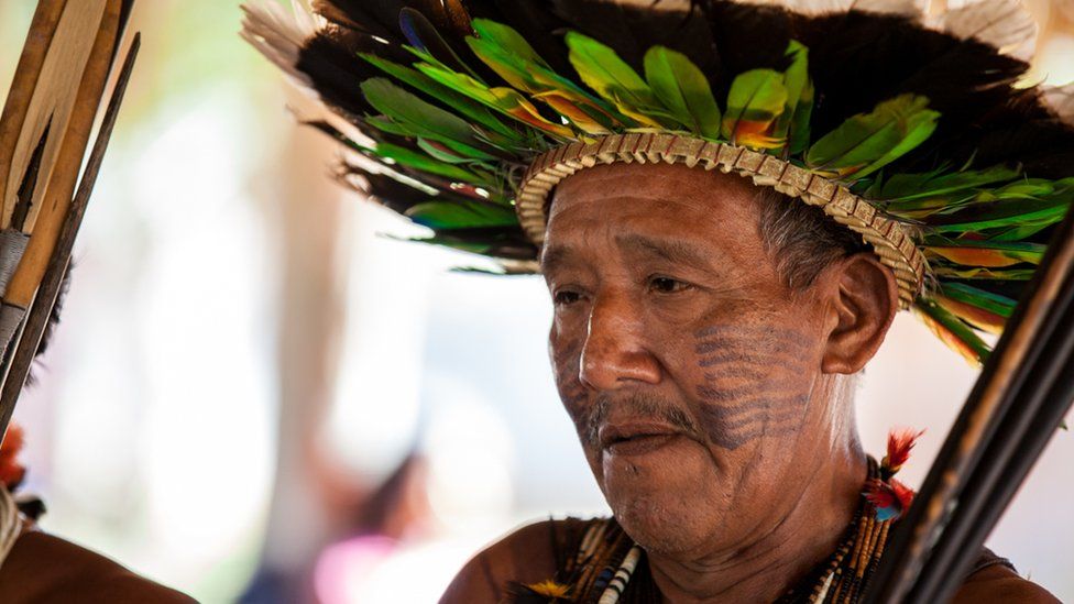 A member of the Cinta Larga indigenous group