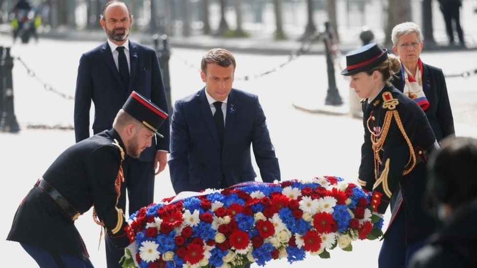Macron in Paris