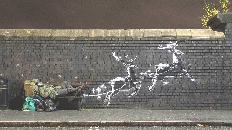 Banksy's Birmingham artwork highlighting homelessness ...