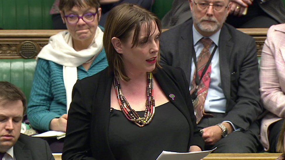 Jess Phillips in the House of Commons