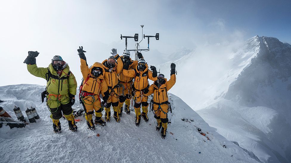 Weather station on Everest