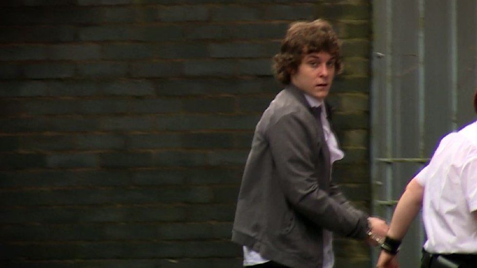 David Woods arriving at court