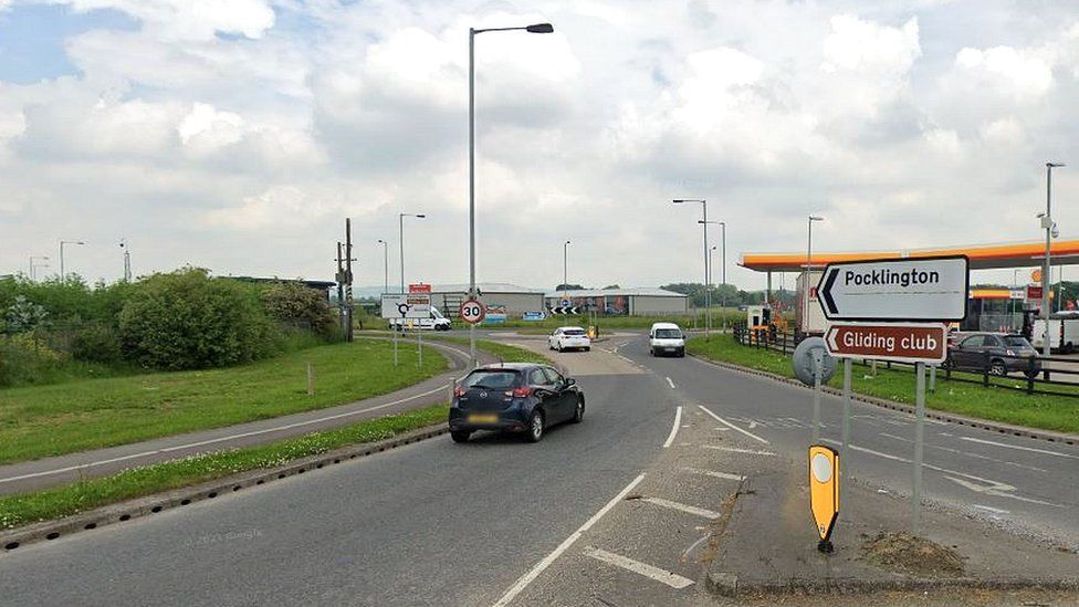 Shell station on A1079