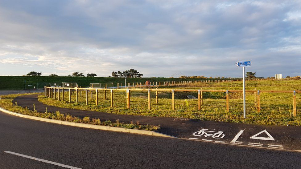 A cycle route on the NDR