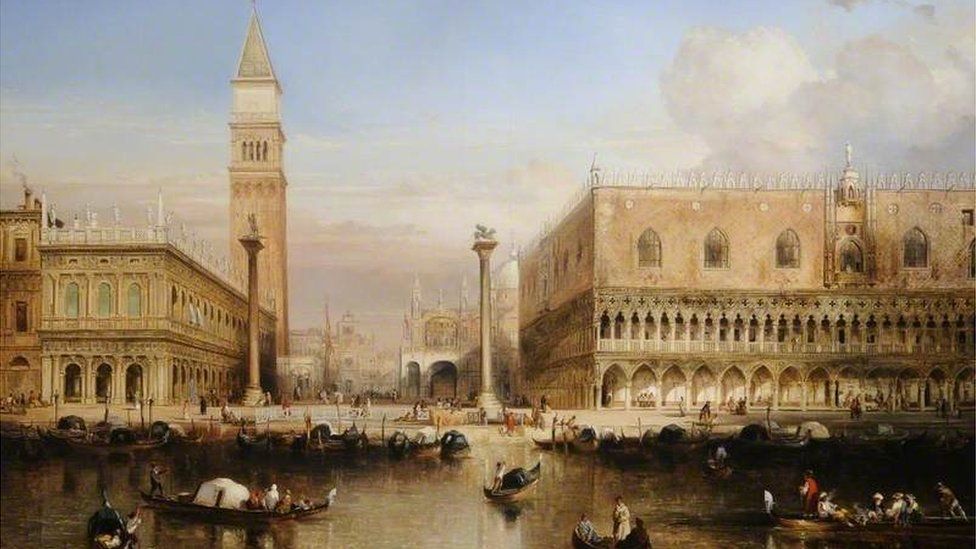 The Doge's Palace, Venice by Louis Thienon