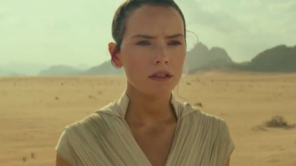 Rey in the trailer for The Rise of Skywalker