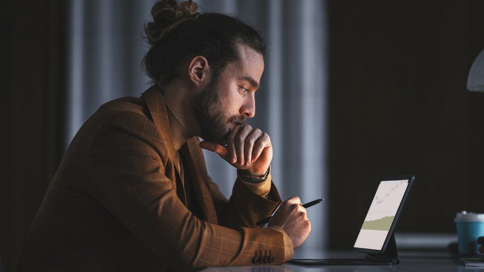 Man at desk