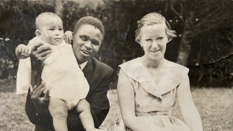Ndinda with her parents John and Ruth