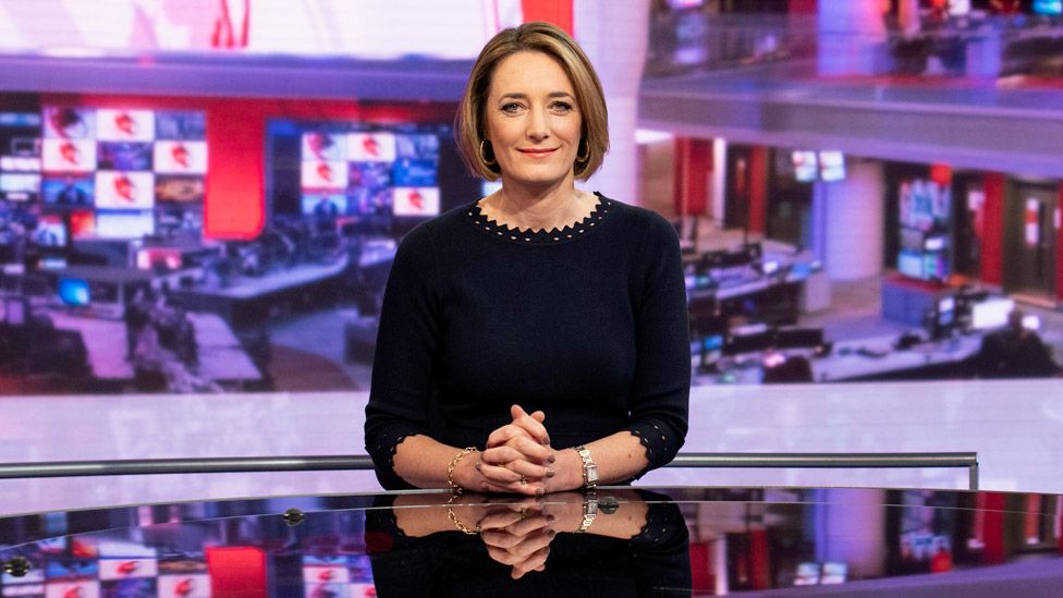 Lucy Hockings in BBC News studio