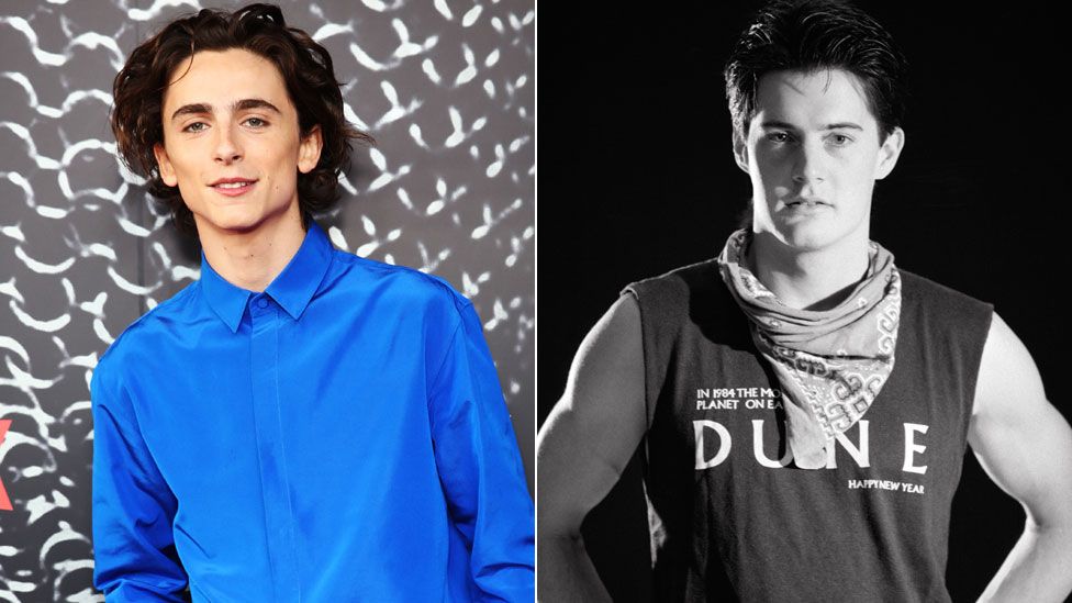 Timothee Chalamet and Kyle MacLachlan
