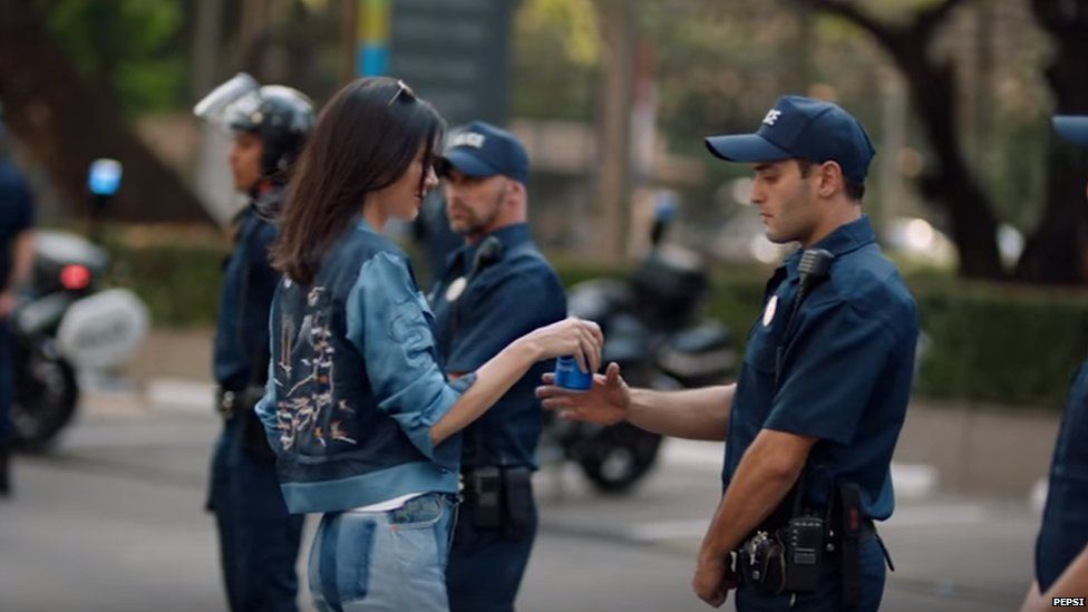 Pepsi advert featuring Kendall Jenner