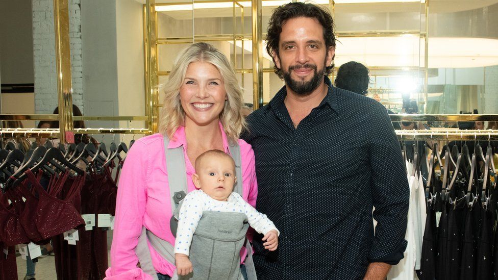 Nick Cordero with wife Amanda and their son Elvis