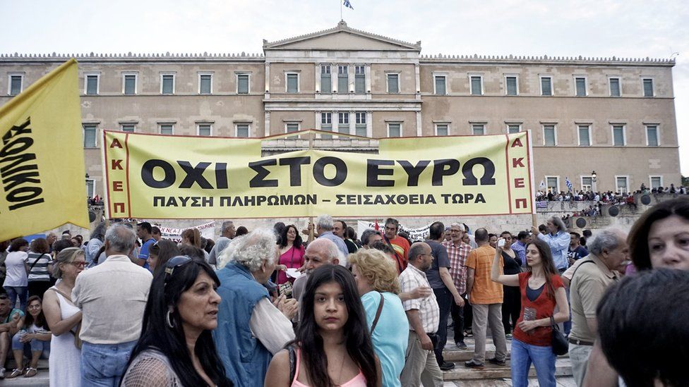 Athens anti-austerity protest, June 2015