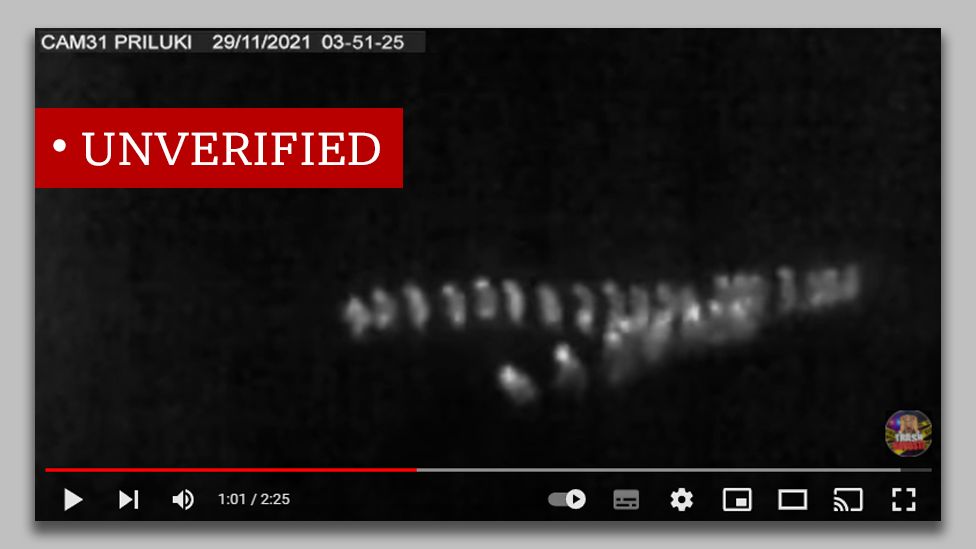 infrared video appearing to show people being shot at
