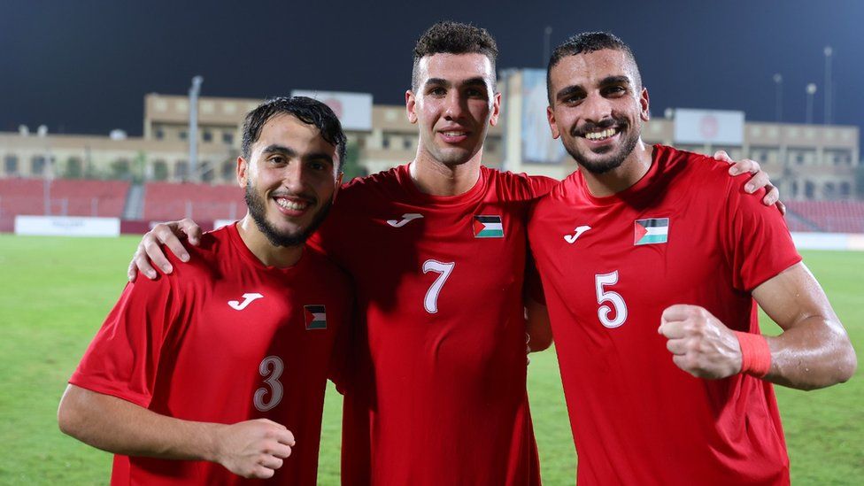 Ahmed Kullab, Khaled Al-Nabris and Ibrahim Abuimeir (left to right)
