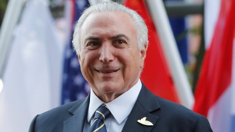 Brazilian President Michel Temer pictured at the G20 summit in Hamburg, Germany on 7 July, 2017.