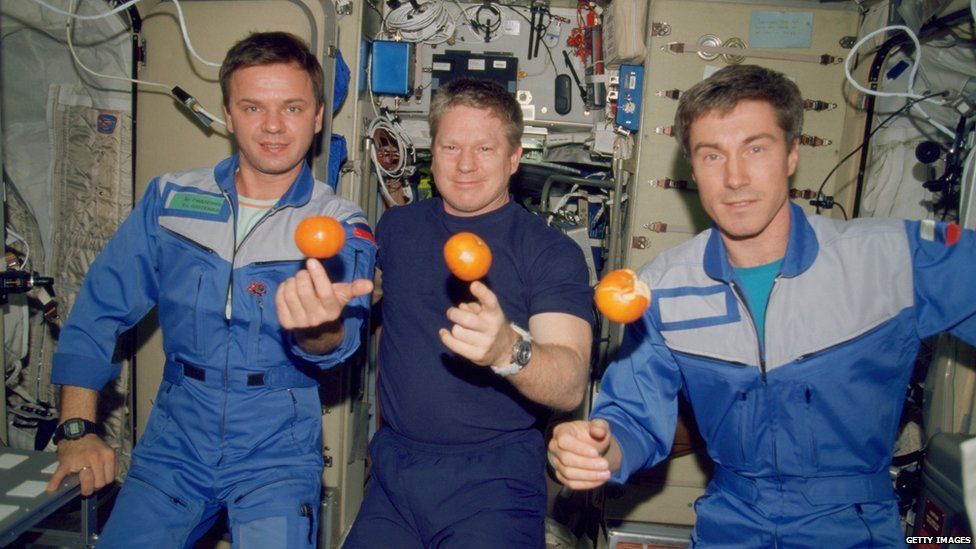 The crew of Expedition 1 in 2000