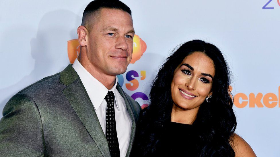 WWE stars John Cena and Nikki Bella