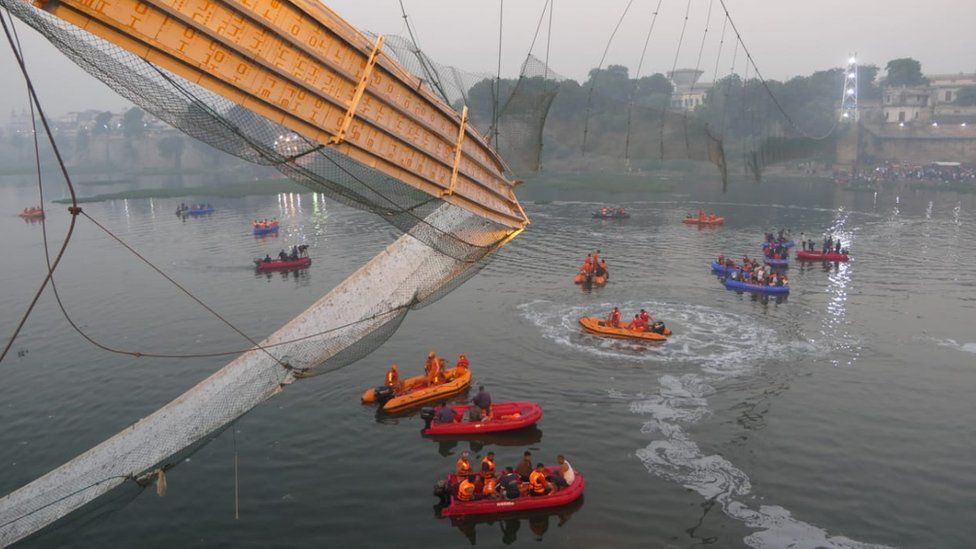 India bridge collapse