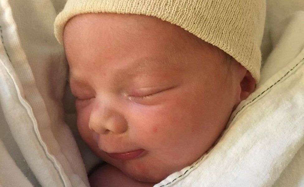 Close-up of baby Justin Trudeau Adam Bilan - May 2017