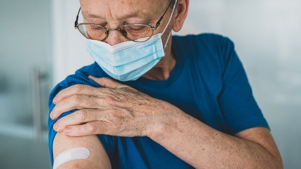 picture of man who has had vaccine