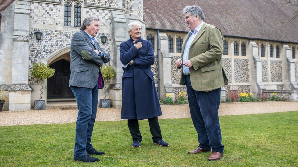 Sir James Dyson with Douglas Robb and Michael Goff
