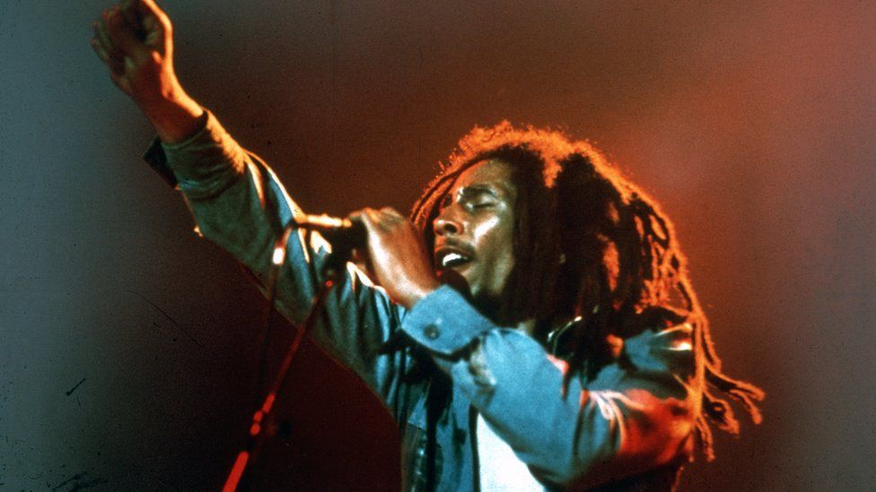Bob Marley performing