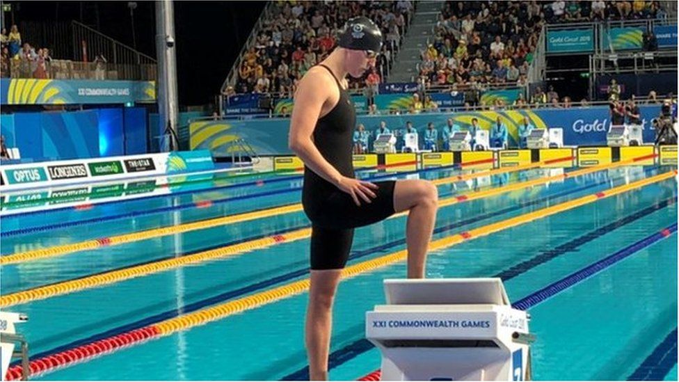 Commonwealth Games Isle Of Man S Charlotte Atkinson Fourth In M Butterfly Bbc Sport