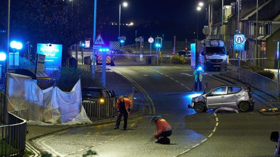 Pedestrian Dies In Bucksburn Collision Involving Two Cars Bbc News