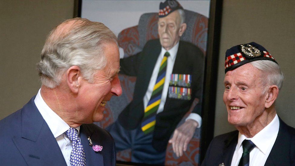 Jim Glennie with then Prince Charles in 2015