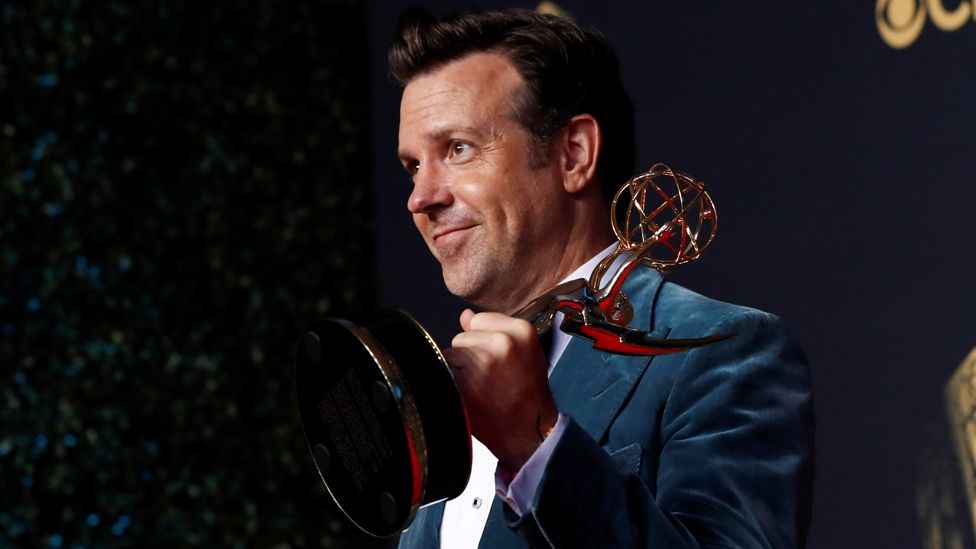 Jason Sudeikis at the Emmy Awards